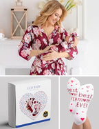 Mommy and Me Robe and Swaddle Set | Maternity Robe Matching Baby Girl, Boy - Image 6