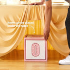 Besutolife Champagne Spandex Tablecloth 8ft Rectangle Table Skirt Stretch Table Cover for Banquets Parties Wedding Dining Table - Image 6