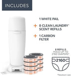 Diaper Genie Registry Gift Set | Includes Diaper Genie Complete Diaper Pail, 8 Refill Bags, 1 Carbon Filter | Perfect Starter Kit - Image 2