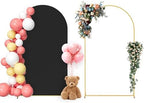 Neatsure Arch Backdrop Stand and Cover Set, 7.2FT Metal Photo Balloon Arch Backdrop Stand for Wedding Birthday Party Baby Shower Ceremony Graduation Decoration, Black by Neatsure