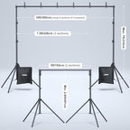 Linco Lincostore Backdrop Stand Kit 10x7ft for Photography - Image 2