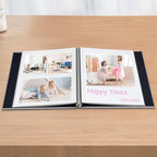 Large Photo Album Scrapbook – Holds 4x6, 8x10 Pictures – Self-Adhesive Pages for Baby, Wedding, Travel & Family Memories | Includes Metallic Pen & Scraper/Light Grey Large DIY Memory Book for Gifts - Image 3