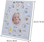 First Year Photo Frame, Newborn Picture Frame, My First Year Newborn Keepsake Frame 12 Months Photo Frame for Memories, Shower, New Mom - Image 3