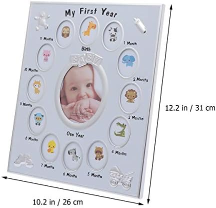 First Year Photo Frame, Newborn Picture Frame, My First Year Newborn Keepsake Frame 12 Months Photo Frame for Memories, Shower, New Mom - Image 3