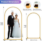 Hemmotop Metal Arch Backdrop Stand Set of 2, 7.2ft and 6ft - Image 3
