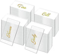 100PCS Clear Acrylic Rectangle Table Seating Cards for Wedding Party Decor by Unknown