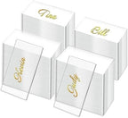 100PCS Clear Acrylic Rectangle Table Seating Cards for Wedding Party Decor by Unknown