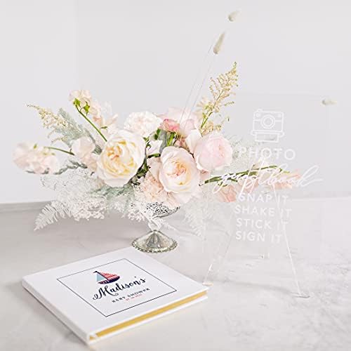 Andaz Press Personalized Baby Shower Guestbook with Gold Accents, Nautical Sailboat Custom Name, Date, White Guest Sign in Registry 120 Pages 8.5 X 8.5 Memories Book for DIY, Scrapbook, Photo Album - Image 3