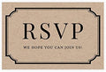 Andaz Press 56-Pack Personalized RSVP Postcards for Wedding Kraft Brown Art Deco Cardstock Response Reply Cards for Bridal Shower Baby Shower Birthday Event Custom Date and Return Address 4 x 6-Inch by AndazPress