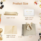 DOYIDE 50 Pack Gift Bags Medium Size with Ribbon &Tissue Paper, 9"x7"x3.1" - Image 3