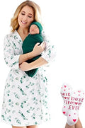 Mommy and Me Robe and Swaddle Set | Maternity Robe Matching Baby Girl, Boy by ECOBABYMadeWithLove