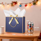 DOYIDE 50 Pcs Thank You Gift Bags with Tissue Paper & Handles, 9x7x3.1inch - Image 2