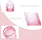 TBWIND Pink Glass Bud Vases Set of 12, Vintage Mini Vases - Image 6