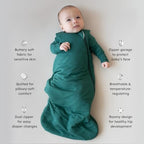 KYTE BABY Sleep Bag 1.0 TOG, Rayon Made From Bamboo Wearable Blanket, Dual Zipper For Infants And Toddlers Nursery Essentials - Image 3