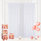 Eternal Beauty White Sequin Backdrop Curtains, 4 Panels 2x8FT - Image 3