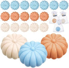 Maxcheck 24 Sets Fall Little Pumpkin Baby Shower Favors Soap Party Favors Include Pumpkin Soap Themed Tags Organza Bag for Thanksgiving Wedding Decoration Bridal Gender Reveal (Boy Blue) by Maxcheck
