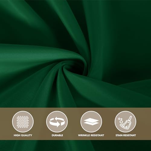 sancua Tablecloths Rectangle, 6 Pack Table Cloth for 8 Foot Tables, Hunter Green - Image 7
