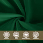 sancua Round Tablecloth 108 Inch Fit 42-96 Inch Tables, 6 Pack Hunter Green - Image 7