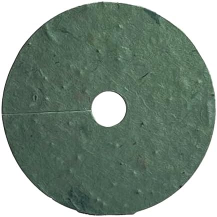 Of The Earth Handmade Paper - Wildflower Seed Paper Wine Glass Tag - 3" Diameter - Set of 36 - Choose Your Paper (14s Green Lotka) by OfTheEarth