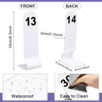Tuanse 1-30 Table Order Numbers,Restaurant Double Sided Acrylic Sign, White - Image 2