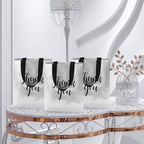 Fumete 100 Pcs Silver Glossy Thank You Gift Bag with Handles - Image 6
