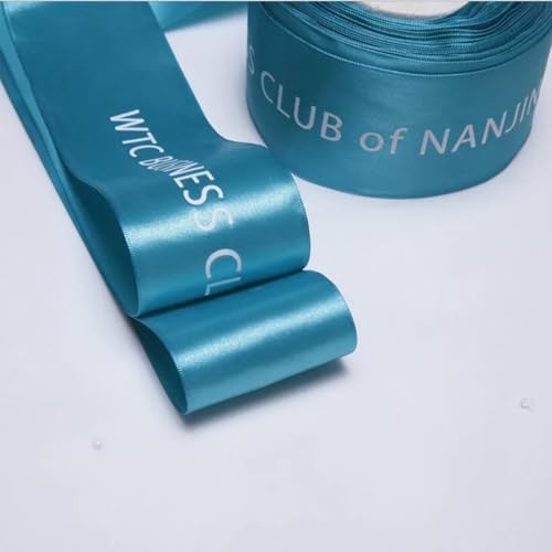 Personalized Satin Ribbon， Your Message, Add Your Drawing or Logo. Business Advertising, Baby Shower, Weddings, (32mm) - Image 4