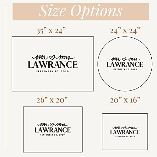 Personalized Wedding Guest Book Alternative with Last Name & Date, 5 Colors, 4 Sizes, Rustic Wedding Decorations, Includes Signing Marker, D2 - Image 4