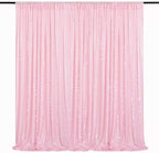 Pink Sequin Backdrop Curtain 8ft x 8ft Baby Shower Backdrop Drapes by QueenDream