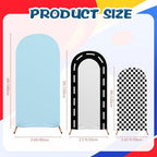 Mindsoft 3 Sets Fast Party Arch Backdrop Cover Racing Backdrop, Blue - Image 4