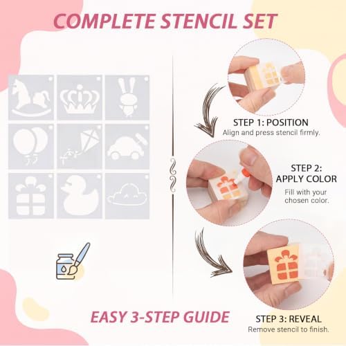 Decorate Game Sign Kit, Pink Baby Shower, 150 Pack - Image 5