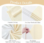 White Beige Arch Backdrop Covers Set of 3 Wedding Arch Covers Stretchy Backdrop Baby Shower Birthday Party Arches Cover 6.6FT 7.2FT 8FT Arch Stand Cover Spandex Bridal Shower Decoration - Image 6