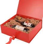 PACKHOME Extra Large Red Gift Box with Ribbon Magnetic Lid 17x14.5x5.5in - Image 3