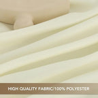 sancua Beige Round Tablecloth 132 Inch Fit 54-96 Inch Tables, 6 Pack - Image 6