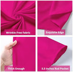 30x10ft Hot Pink Backdrop Curtain for Wedding Parties Wrinkle Free Fabric Fuchsia Drapes Backdrop Decoration for Baby Shower Birthday Photography Decoration 6 Panels, 5ft x 10ft - Image 5