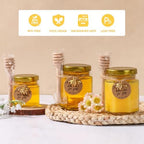 3 oz Mini Glass Honey Jars 48 pcs Honey Jars with Wood Dippers - Image 4
