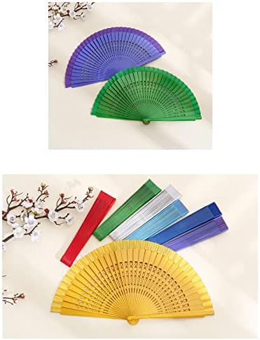 Personalized Sandalwood Fan Wedding Favors&Birthday Gifts&Christmas Gift Custom Wooden Fans Party Favor Bridal Shower Gifts (Purple,20 pcs) - Image 7
