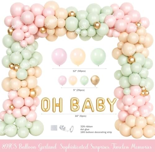 Hombae Taco Bout A Baby Decorations, Fiesta Baby Shower Supplies, Pastel Mexican Themed Backdrop Balloon Tablecloth Tableware Set with Plates Napkins Forks for Taco Cactus Party Supplies - Image 3