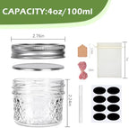 24PACK Mini Mason Glass Canning Jars,4 OZ Jelly Jars with Regular Lids - Image 2