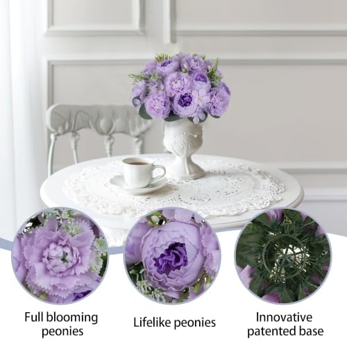 BLOSMON Flower Balls for Wedding Centerpieces: 10 Pcs, 9.5 Inch, Lilac - Image 7