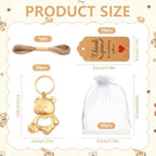 50PCS Bear Bottle Openers Keychain Baby Shower Party Favors Return Gifts - Image 6