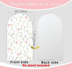 Little Wildflower on the Way Arch Backdrop Cover 7.2ft Baby Shower Party - Image 4