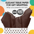 Party Solids Green Tissue Paper for Gift Bags 15" X 20" 480 Sheets - Image 4