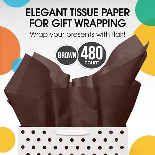 Party Solids Green Tissue Paper for Gift Bags 15" X 20" 480 Sheets - Image 4
