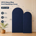 Navy Blue Arch Cover 7.2 and 6ft Spandex Arch Backdrop Cover Set of 2 - Image 5