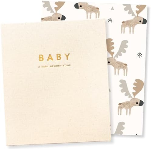Peachly Unisex Baby Memory Book - First Year Baby Book Keepsake - Charlie by PeachlyKeepsakeBooksPregnancyBabySchool