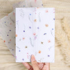 UNIQOOO 50 Pack Garden Flower Pre-Folded Vellum Jackets&Wax Seal Stickers - Baby‘s Breath - Image 5