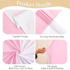 Pink White Arch Backdrop Cover Set of 2 Arch Covers 7.2 and 6ft Wedding Arch Cover Stretchy Backdrop Bridal Baby Shower Birthday Party Arches Stand Covers Spandex - Image 3
