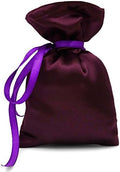 Darling Souvenir 50 Satin Drawstring Gift Pouch Small Wedding Party Favors Bag - 8" x 10" inches Baby Shower Thank You Pouches- Burgundy Purple by DarlingSouvenirMADEWITHLOVE