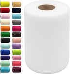 Tulle Fabric Rolls 6 Inch by 100 Yards (300 feet) 3 Pack Fabric Spool Tulle Ribbon for DIY Tutu Bow Baby Shower Birthday Party Wedding Decorations Christmas Craft Supplies - Image 2