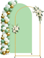 6FT Arch Backdrop Stand and Green Cover Set,Balloon Arch Stand by Unknown